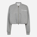 Haute L'Amitié Maxi Crop Zip Sweat Grey Melange
