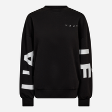 Haute L'Amitié Maxi Split sweatshirt i sort-1