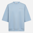 Haute L'Amitié Maxi Split SS Logo Sweat Pale Blue