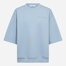 Haute L'Amitié Maxi Split SS Logo Sweat Pale Blue