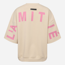 Haute L'Amitié Maxi Split SS Logo Sweat Pearl /Pink