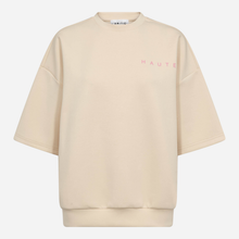 Haute L'Amitié Maxi Split SS Logo Sweat Pearl /Pink
