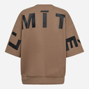 Haute L'Amitié Maxi Split SS Logo Sweat Walnut