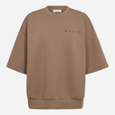 Haute L'Amitié Maxi Split SS Logo Sweat Walnut