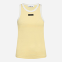 Haute L'Amitié Neckline Badge Tank Pale Yellow