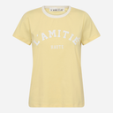 Haute L'Amitié Neckline Logo Tee Pale Yellow