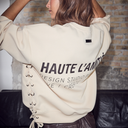 Haute L'Amitié New Studio sweatshirt i off white-4
