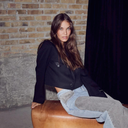 Haute L'Amitié Premiere Crop Strap Blazer Black