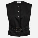 Haute L'Amitié Rabi Belt vest i sort-1