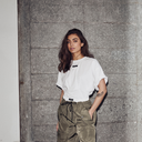 Haute L'Amitié Romie Pleat Tee White