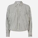 Haute L'Amitié Sophie Mono Stripe Stone Shirt Off White Black Stripe