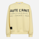 Haute L'Amitié Studio Logo Sweat Pale Yellow