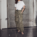 Haute L'Amitié Thalia Pull On Trouser Army