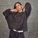 Haute L'Amitié Application Sweat Dark Grey