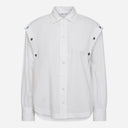 Haute L'Amitié Button Sleeve Shirt White