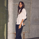 Haute L'Amitié Button Sleeve Shirt White