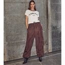 Haute L'Amitié Cargo Pull On Trouser Mocca