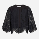 Haute L'Amitié Curvey Lace Hem Bolero Black