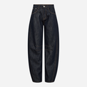 Haute L'Amitié Drew Barrel Panel Jeans Unwashed Denim