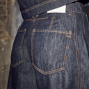 Haute L'Amitié Drew Barrel Panel Jeans Unwashed Denim