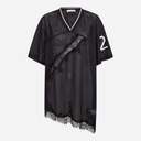 Haute L'Amitié Drift Asym Lace Tee Black