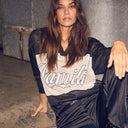 Haute L'Amitié Drift Mix Logo Blouse Black