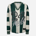 Haute L'Amitié Haute 24 Stripe Blouse Sporty Green/Pearl