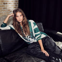 Haute L'Amitié Haute 24 Stripe Blouse Sporty Green/Pearl