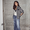 Haute L'Amitié Haute Check Shirt Grey Check - J BY J Fashion