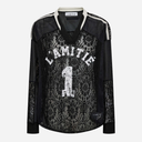 Haute L'Amitié Lace Football V-Blouse Black