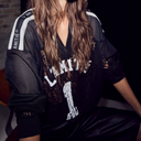 Haute L'Amitié Lace Football V-Blouse Black