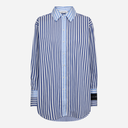 Haute L'Amitié Lark Mix Stripe Shirt White/ Blue Mix