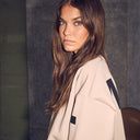 Haute L'Amitié Maxi Split Logo Sweat Beige