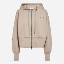 Haute L'Amitié Maxi Split Zip Hoodie Beige
