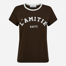 Haute L'Amitié Neckline Logo Tee Mocca - J BY J Fashion