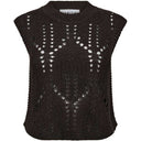 Haute L'Amitié Point Knit Vest Mocca