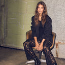 Haute L'Amitié Premiere Oversize Triangle Blazer Black