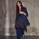 Haute L'Amitié Premiere Oversize Triangle Blazer Navy - J BY J Fashion