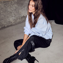 Haute L'Amitié Sophie Stripe shirt Pale Blue