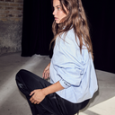 Haute L'Amitié Sophie Stripe shirt Pale Blue