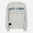 Haute L'Amitié Studio Logo Sweat Pearl Melange