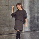 Haute L'Amitié Emerald Crop Skirt Grey