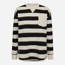 Haute L'Amitié Veronica Stripe Tee Sweat OffWhite Black