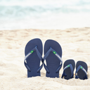 Havaianas Brasil Logo Sandal Navy Blue