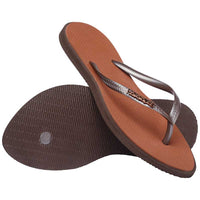 Havaianas Slim Point Sandal Dark Brown