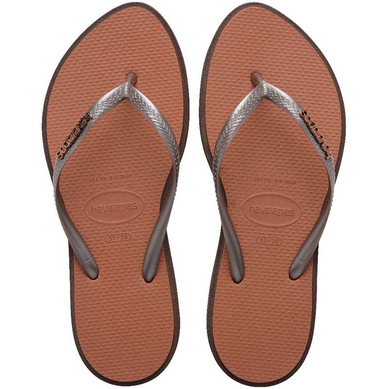 Havaianas Slim Point Sandal Dark Brown