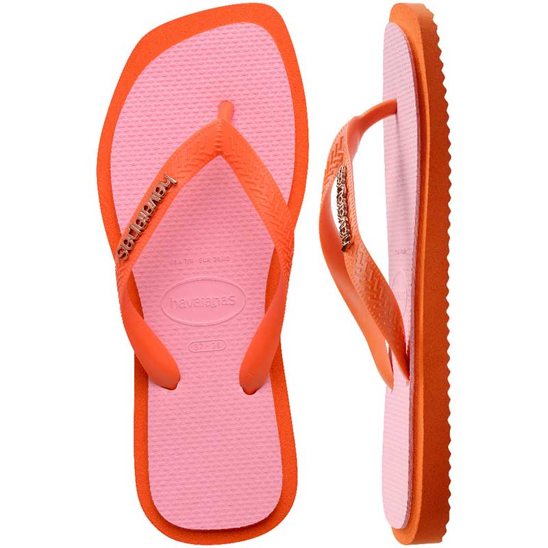 Havaianas Top Square Fusion Sandal Sunset Orange