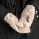 Hést Gera Mittens Light Brown Melange