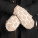 Hést Gera Mittens Light Brown Melange