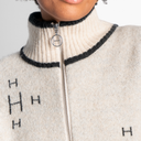 Hést Iben Zip jakke i beige-3